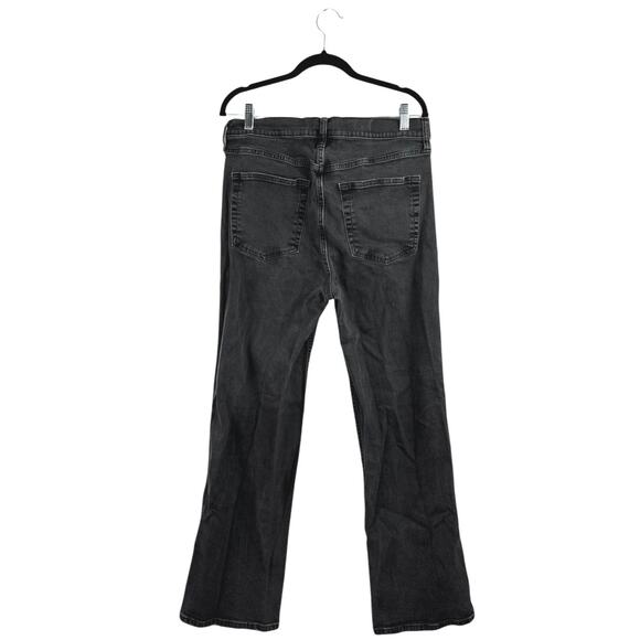 Gap Vintage Flare Women's Black High Rise Straight Leg Denim Jeans Pants Size 32 - Picture 2 of 5